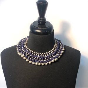 Blue and silver necklace